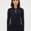 CLAUDIE PIERLOT Magnesa. - Polo - Marine -Claudie Pierlot Mode f553475a7d4c405595155d569a1d8a8b