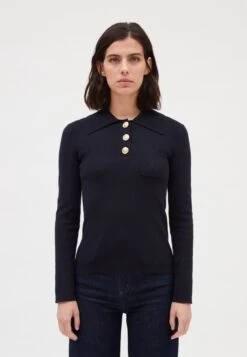 CLAUDIE PIERLOT Magnesa. - Polo - Marine