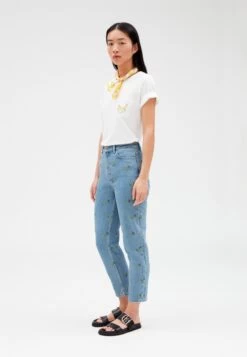 CLAUDIE PIERLOT Palomabrode - Jean Boyfriend - Denim Very Light Blue -Claudie Pierlot Mode f5ed4b8eaad846dc82ddb9eacef5753a
