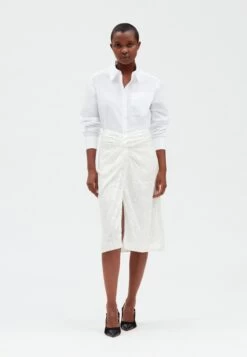CLAUDIE PIERLOT Sixtinebis - Jupe Crayon - Blanc -Claudie Pierlot Mode f798214e7d5a48c48cba56a4dc5ef689