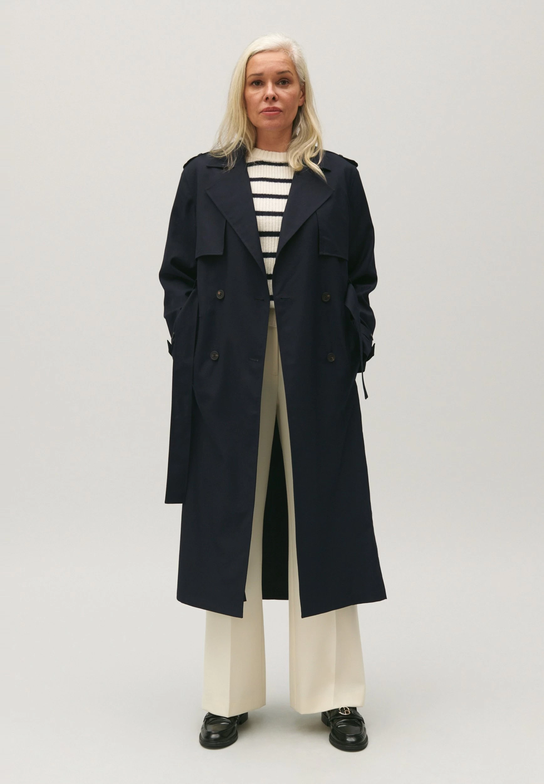 CLAUDIE PIERLOT Ginabis - Trench - Marine 4 CLAUDIE PIERLOT Ginabis - Trench - Marine – Image 2