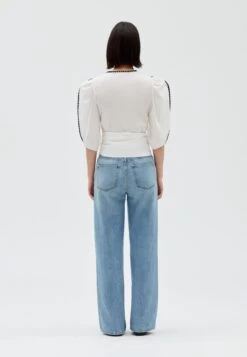 CLAUDIE PIERLOT Brigandbrode - Blouse - Ecru -Claudie Pierlot Mode f861417c2ba04f84bf898d8f2bcf614b
