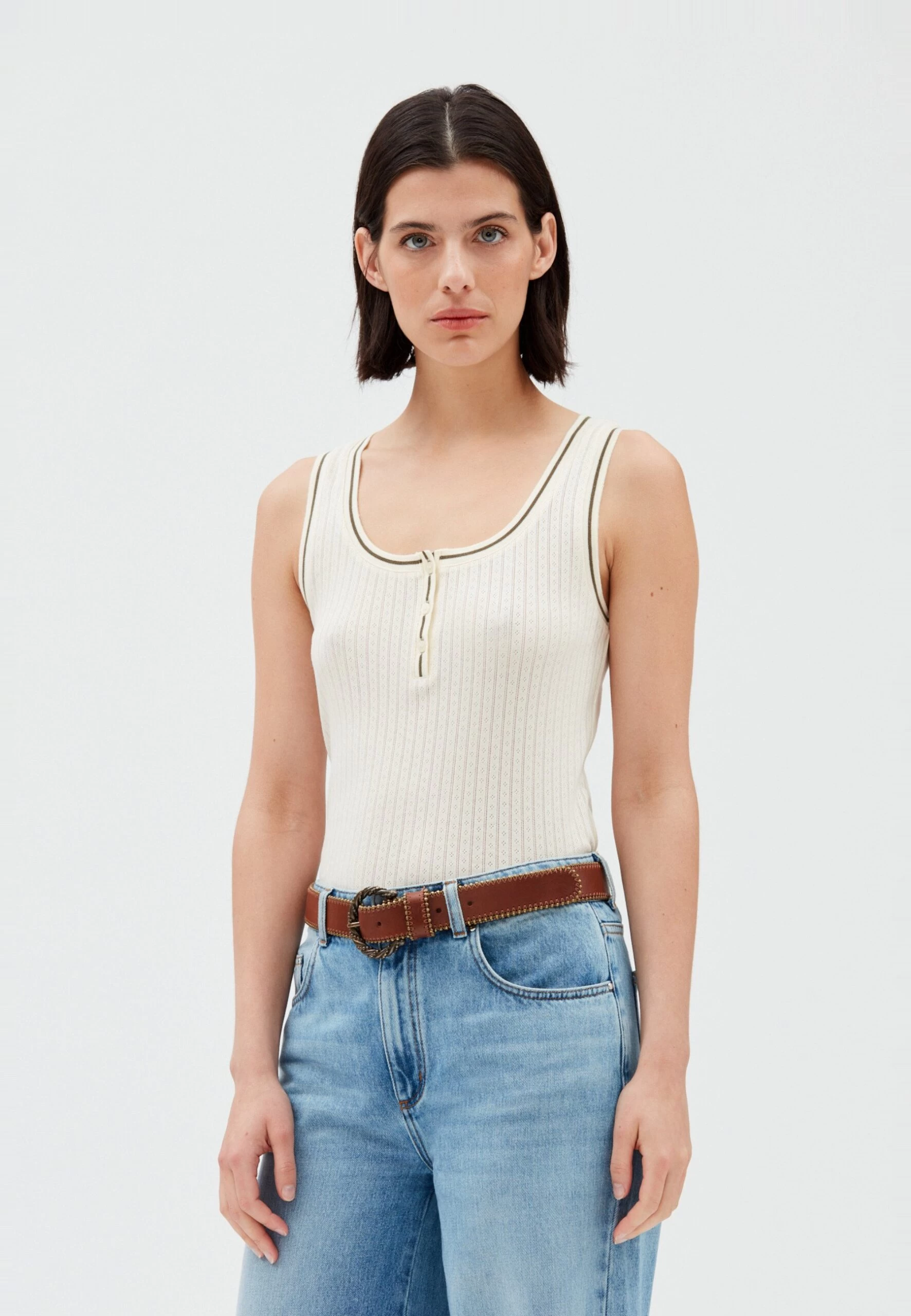 CLAUDIE PIERLOT Timote - Débardeur - Vanille 3 CLAUDIE PIERLOT Timote - Débardeur - Vanille