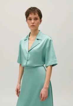 CLAUDIE PIERLOT Curiosite - Chemisier - Vert D'Eau -Claudie Pierlot Mode fc0bbbe427d74fbb9fe2a8bf8df2f684