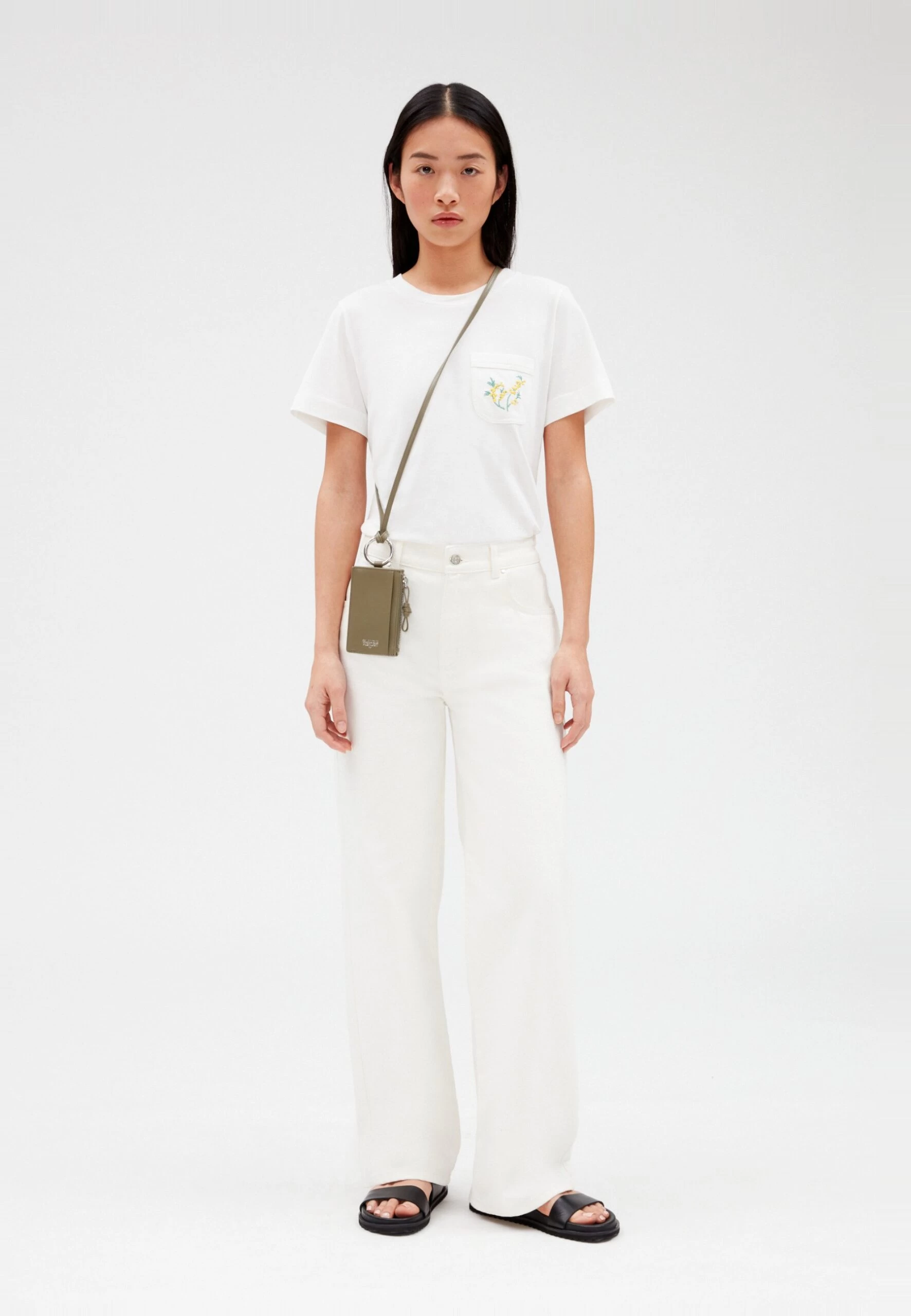 CLAUDIE PIERLOT Tim - T-Shirt Basique - Ecru 4 CLAUDIE PIERLOT Tim - T-Shirt Basique - Ecru – Image 2