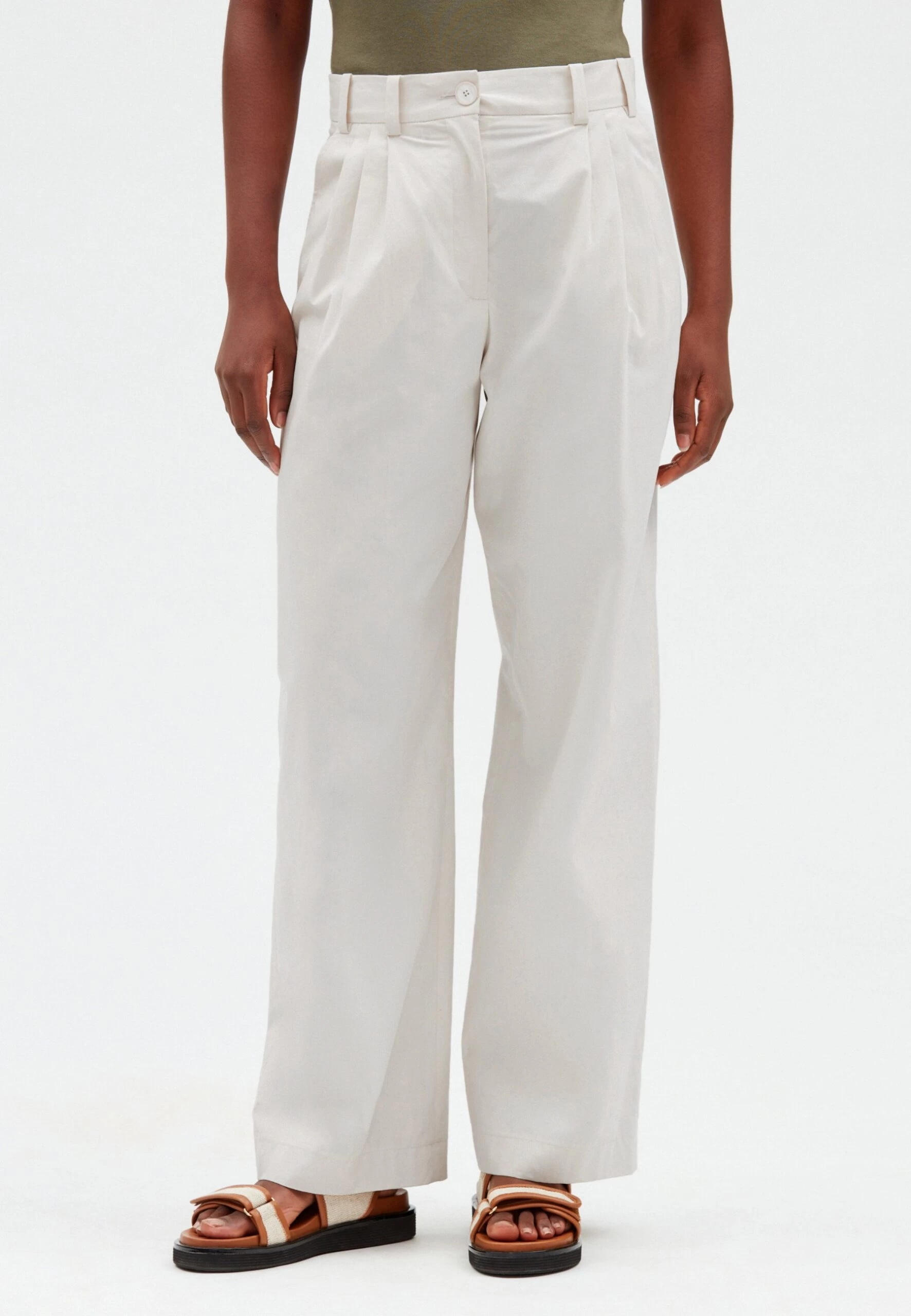 CLAUDIE PIERLOT Pearl - Pantalon Classique - Ivoire 3 CLAUDIE PIERLOT Pearl - Pantalon Classique - Ivoire