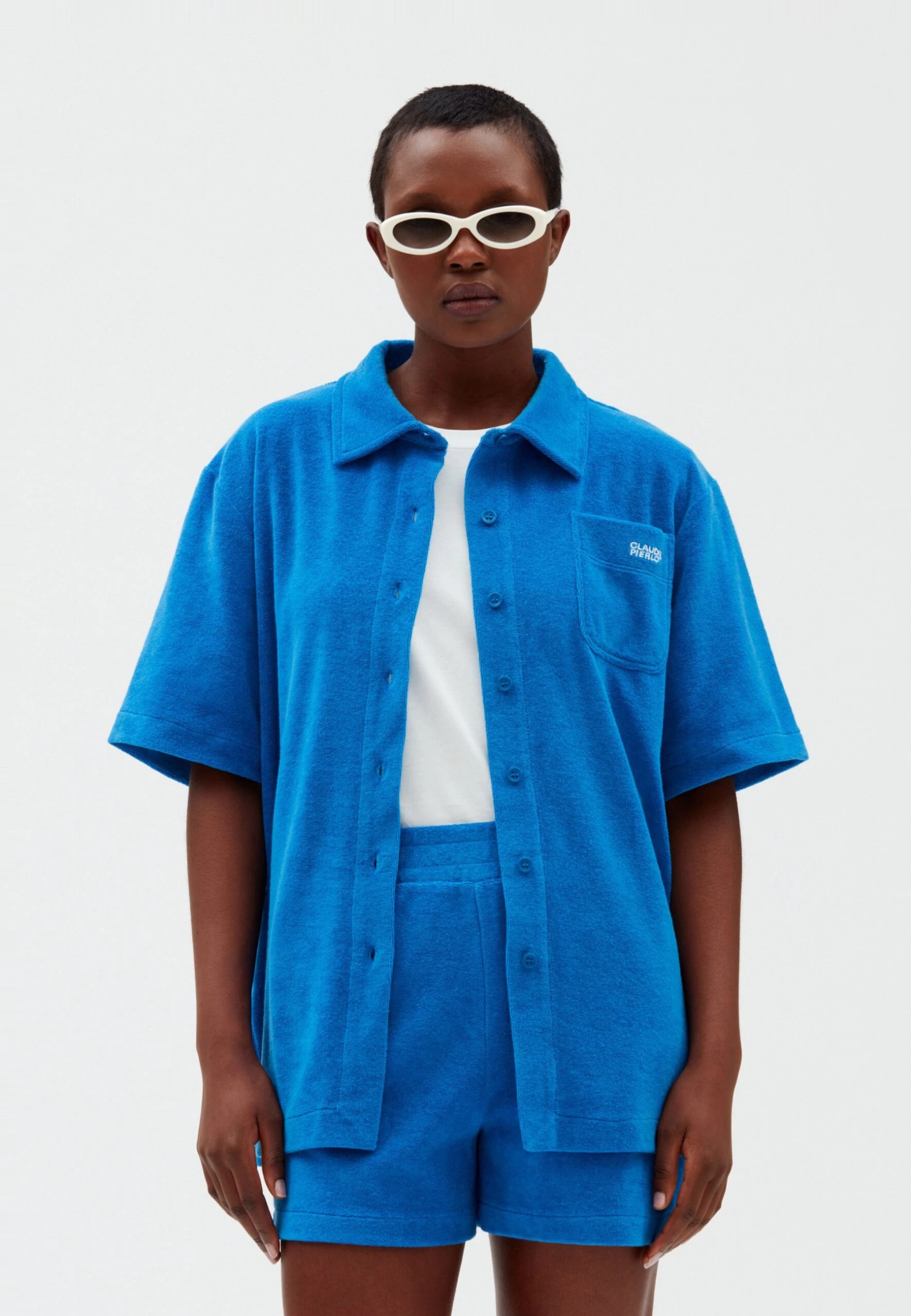 CLAUDIE PIERLOT Tosun - Chemisier - Bleu Santorin 3 CLAUDIE PIERLOT Tosun - Chemisier - Bleu Santorin